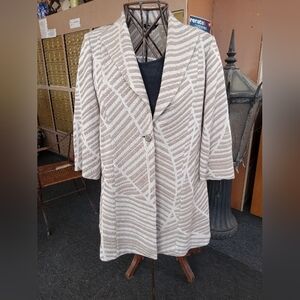 MISOOK Women's Tan White Jacket